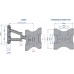 Кронштейн Kromax TECHNO-3 (темно-серый)