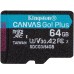 Карта памяти Kingston Canvas Go! Plus microSDXC 64GB (с адаптером)
