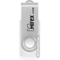 USB Flash Mirex Swivel White 64GB 13600-FMUSWT64