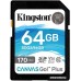 Карта памяти Kingston Canvas Go! Plus SDXC 64GB