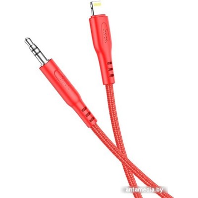 Кабель Hoco UPA18 Lightning - Jack 3.5 (1 м, красный)