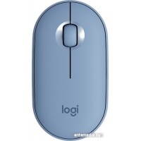 Мышь Logitech M350 Pebble (голубой)