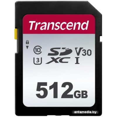 Карта памяти Transcend SDXC 300S 512GB