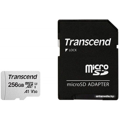 Карта памяти Transcend 300S 256GB (с адаптером)