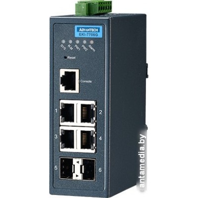 Управляемый коммутатор 2-го уровня Advantech EKI-7706G-2F-AE