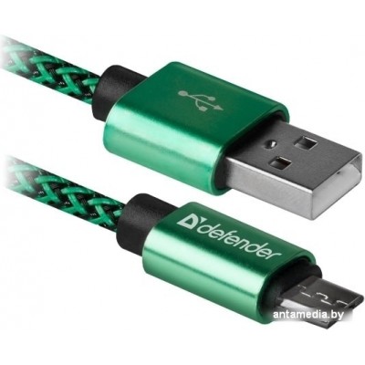 Кабель Defender USB08-03T (зеленый)