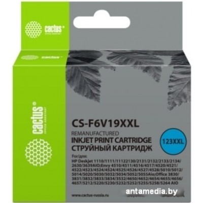 Картридж CACTUS CS-F6V19XXL (аналог HP 123XL F6V19AE)