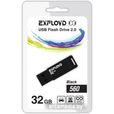USB Flash Exployd 560 32GB (черный) [EX-32GB-560-Black]
