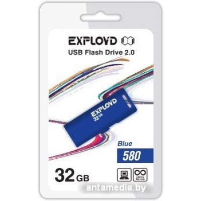 USB Flash Exployd 580 32GB (синий) [EX-32GB-580-Blue]