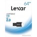 USB Flash Lexar JumpDrive V40 64GB (черный)