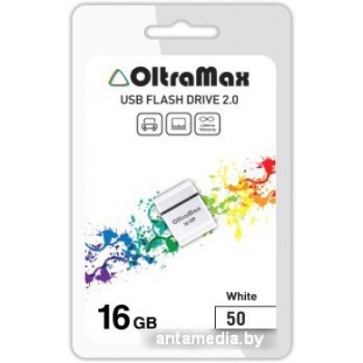 USB Flash Oltramax 50 16GB (белый)