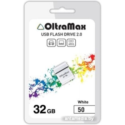 USB Flash Oltramax 50 32GB (белый)