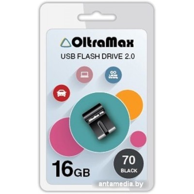 USB Flash Oltramax 70 16GB (черный)