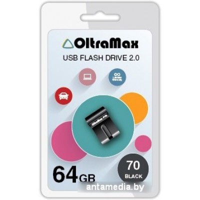 USB Flash Oltramax 70 64GB (черный) [OM-64GB-70-Black]