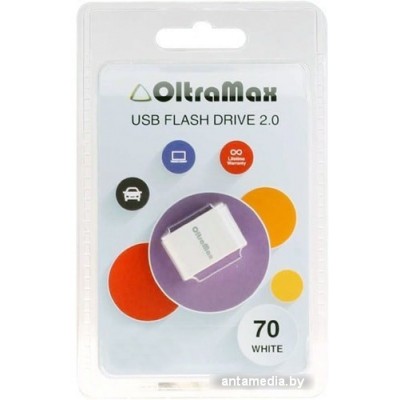 USB Flash Oltramax 70 8GB (белый)