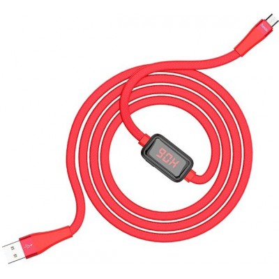 Кабель Hoco S4 microUSB (красный)
