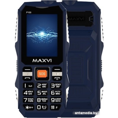 Мобильный телефон Maxvi P100 (синий)