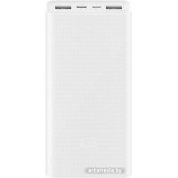 Портативное зарядное устройство Xiaomi Mi Power Bank 3 PLM18ZM USB-C 20000mAh (белый)