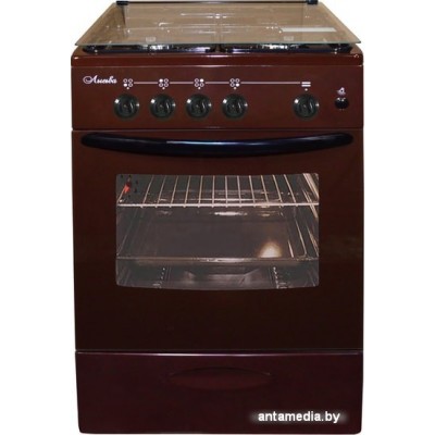 Кухонная плита Лысьва ГП 400 МС-2у (коричневый, стеклянная крышка)