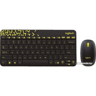 Клавиатура + мышь Logitech MK240 Nano (черный, нет кириллицы)