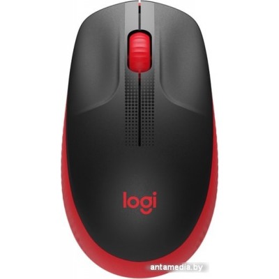 Мышь Logitech M190 (черный/красный)