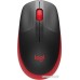 Мышь Logitech M190 (черный/красный)