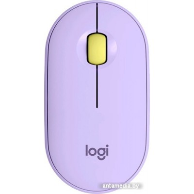 Мышь Logitech M350 Pebble (лавандовый)