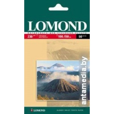 Фотобумага Lomond Глянцевая 10x15 230 г/кв.м. 50 листов (0102035)