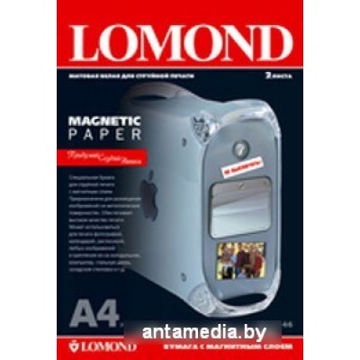 Бумага с магнитным слоем Lomond магнитная матовая А3 620 г/кв.м. 2 листа (2020348)