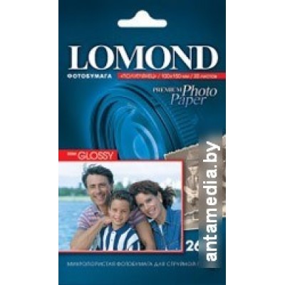 Фотобумага Lomond Полуглянцевая 10x15 260 г/кв.м. 20 листов (1103302)