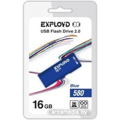 USB Flash Exployd 580 16GB (синий) [EX-16GB-580-Blue]