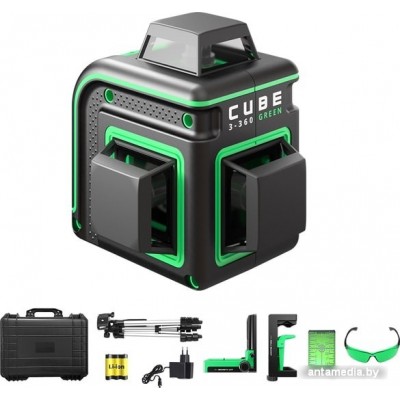 Лазерный нивелир ADA Instruments Cube 3-360 Green Ultimate Edition A00569