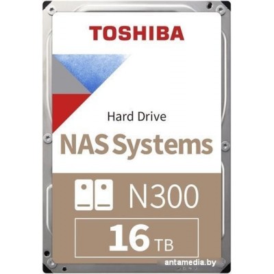 Жесткий диск Toshiba N300 16TB HDWG31GUZSVA