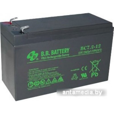 Аккумулятор для ИБП B.B. Battery BC7.2-12 (12В/7 А·ч)