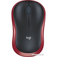 Мышь Logitech M186 (черный/красный)