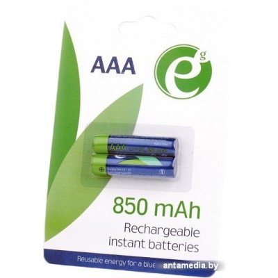 Аккумуляторы Gembird Rechargeable batteries AAA 850 mАh 2 шт. [EG-BA-AAA8R-01]