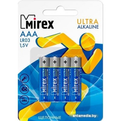 Батарейки Mirex Ultra Alkaline AAA 4 шт LR03-E4