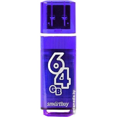 USB Flash Smart Buy Glossy Dark Blue 64GB [SB64GBGS-DB]