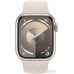 Умные часы Apple Watch Series 9 41 мм (алюминиевый корпус, звездный свет/звездный свет, спортивный силиконовый ремешок S/M)