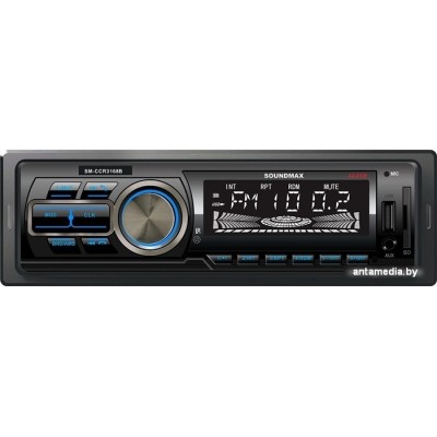 USB-магнитола Soundmax SM-CCR3168B