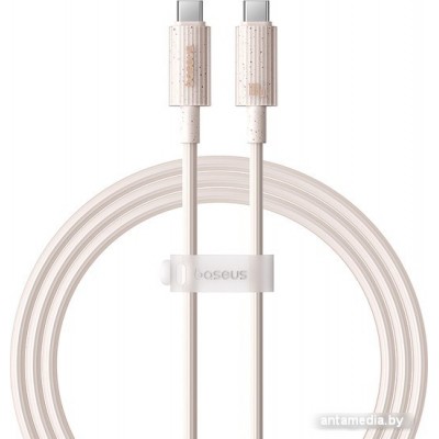 Кабель Baseus Habitat Series Fast Charging Cable 100W USB Type-C - USB Type-C (1 м, бежевый)