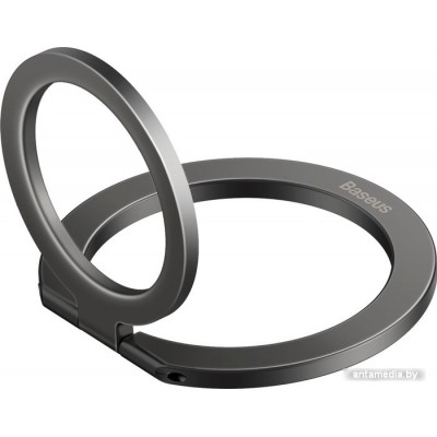 Накладка-держатель Baseus Halo Series Foldable Metal Ring Stand (темно-серый)