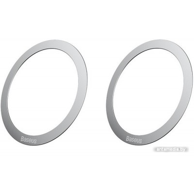 Магнитная пластина для держателя Baseus Halo Series Magnetic Metal Ring (2pcs/pack) Silver PCCH000012