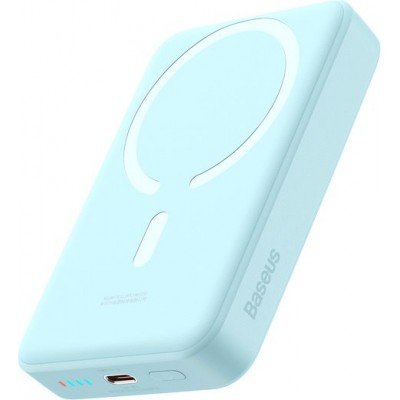 Внешний аккумулятор Baseus Magnetic Mini Wireless Fast Charge Power Bank 30W 10000mAh (голубой)