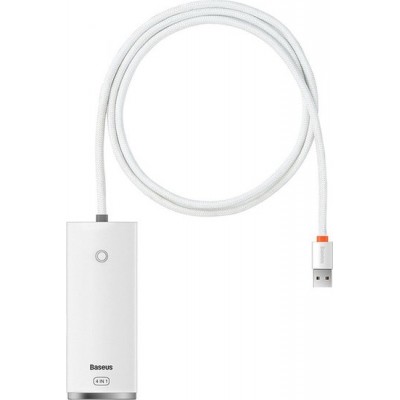 USB-хаб Baseus Lite Series 4-Port USB-A WKQX030202 (2 м, белый)