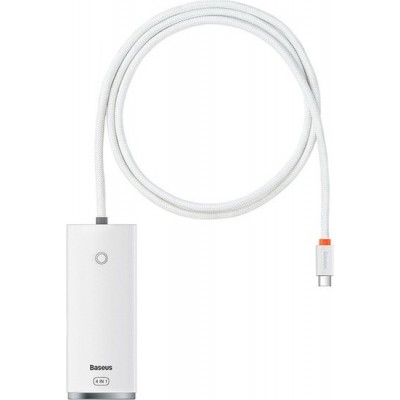 USB-хаб Baseus Lite Series 4-Port USB A - Type C WKQX030402 (1 м, белый)