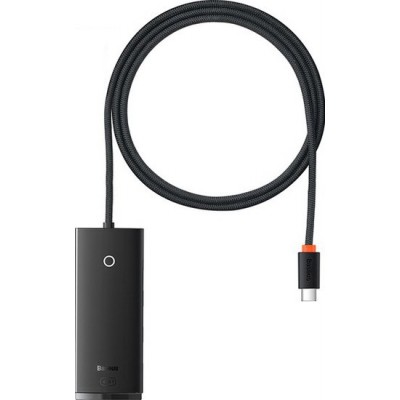 USB-хаб Baseus Lite Series 4-Port USB A - Type C WKQX030501 (2 м, черный)
