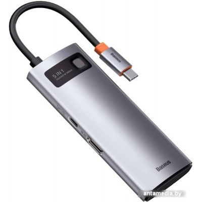 USB-хаб Baseus Metal Gleam Series 5-in-1 Type-C 30Hz Version WKWG020013