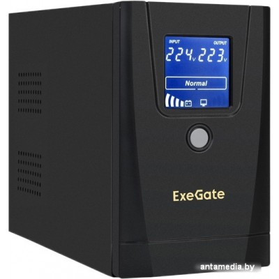 Источник бесперебойного питания ExeGate Power Smart ULB-650.LCD.AVR.1SH.2C13 EX292769RUS