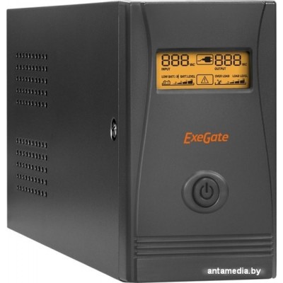 Источник бесперебойного питания ExeGate Power Smart ULB-650.LCD.AVR.EURO